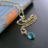 #4 Bella II Necklace - Green Blue Ametrine Blue Topaz Necklace