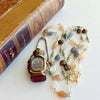 Multi-Colored Moonstone Palais Royal Grand Tour Scent Bottle With Seal - Luna Necklace