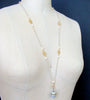 #8 Brezza Dolce III Necklace - Enamel Egg Vinaigrette Chalcedony Pearls