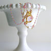 #4 Peu d’Abelle II Necklace - Bee Intaglio Pendant Orchid Chalcedony Pink Sapphires