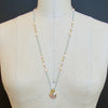 #5 Treia Necklace - Pink Venetian Intaglio Necklace Turquoise Rose Quartz