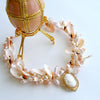 #5 Shell of an Idea IV Necklace - 14k Gold Angelskin Coral Cameo Shells