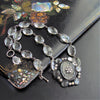 #3 Claire Necklace - Rock Crystal Victorian Silver Paste Pendant