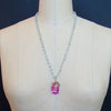 #5 Delphine II Necklace - Pink Topaz Blue Topaz Emerald Citrine Rose Quartz