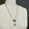 #8 Le Papillon XII Necklace - Green Tourmaline Butterfly Pastel Tourmaline