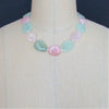 #5 Francesca Necklace - Aquamarine Morganite Beryl Opal
