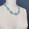 #6 Brynn III Necklace - Aquamarine Nuggets Prasiolite