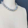 #6 Harper Choker Necklace - Gray Monstone Natural Topaz