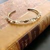 #5 Maddie Stacking Bracelet - Pyrite Rock Crystal Pearls Mixed Metals