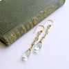 #2 Audrey Earrings - Blue Topaz Prasiolite
