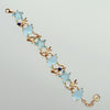 Aqua Venetian Glass Shells Starfish Lapis & Pearls Bracelet - Meribella Bracelet