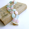 #3 Francesca Necklace - Aquamarine Morganite Beryl Opal