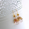 #7 Juliet Earrings - Rose Quartz Sapphires