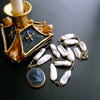 #2 Florentina Necklace - Biwa Pearls Pyrite Basalt Cameo