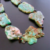 #2 Dyann II Necklace - Chrysoprase Slices Smokey Quartz