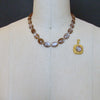 #9 Abagail Necklace - Brown Moonstone Sardonyx Cameo Pendant