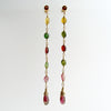 #1 Candice Earrings - Watermelon Tourmaline Garnet Duster Earrings