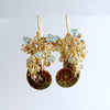 #1 Irielle IV Earrings - Ammonite Moss Aquamarine Citrine Topaz Zircon Hessonite