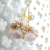 #2 Juliet Earrings - Rose Quartz Sapphires