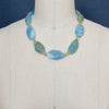 #5 Brynn III Necklace - Aquamarine Nuggets Prasiolite