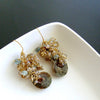 #4 Irielle IV Earrings - Ammonite Moss Aquamarine Citrine Topaz Zircon Hessonite