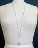 #6 Kaleidoscope de Papillon II Necklace - Blue Chalcedony Scorolite Pearls