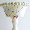 #3 Le Papillon VI Necklace - Tourmaline 18k Gold Tourmaline Butterfly