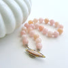 #3 Dahlia III Necklace - Morganite Beryl Pink Zircon MOP Opal Necklace