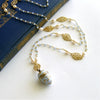 #5 Brezza Dolce III Necklace - Enamel Egg Vinaigrette Chalcedony Pearls