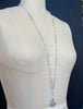 #7 Kaleidoscope de Papillon II Necklace - Blue Chalcedony Scorolite Pearls