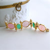 #5 Castelsardo Intaglio Bracelet - Venetian Glass Intaglios Pearls Rubies