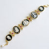 #1 Vernazza Cameo Intaglio Bracelet - Black and White Cameo Intaglios