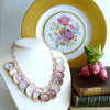 #2 China Doll Pink Necklace Pink Quartz Pink Plates