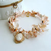 #6 Shell of an Idea IV Necklace - 14k Gold Angelskin Coral Cameo Shells