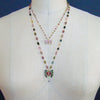 #4 Le Papillon VI Necklace - Tourmaline 18k Gold Tourmaline Butterfly