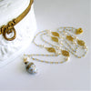 #3 Brezza Dolce III Necklace - Enamel Egg Vinaigrette Chalcedony Pearls