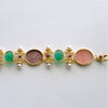 #7 Castelsardo Intaglio Bracelet - Venetian Glass Intaglios Pearls Rubies