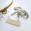 #3 L'offre III Necklace - Mystic Labradorite Pearls MOP Gaming Token