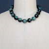 #4 Jaden Choker Necklace - Green Black Agate