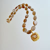 #2 Abagail Necklace - Brown Moonstone Sardonyx Cameo Pendant