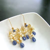 #5 Laudine Earrings - Tanzanite Opal Cluster Chandelier Earrings
