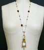 #5 Guinevere II Necklace - Garnet Pearls Chatelaine Pearl Scent Bottle