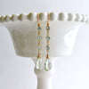 #1 Audrey Earrings - Blue Topaz Prasiolite