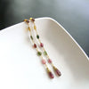 #3 Candice Earrings - Watermelon Tourmaline Garnet Duster Earrings