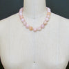 #4 Dahlia III Necklace - Morganite Beryl Pink Zircon MOP Opal Necklace