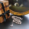 #3 Lynnette Necklace - Champagne Mystic Moonstone Sterling Lions Paw Amulet