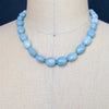 #5 Alicia Choker Necklace - Blue Opal MOP Inlay Toggle