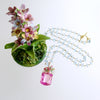 #4 Delphine II Necklace - Pink Topaz Blue Topaz Emerald Citrine Rose Quartz