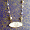 #5 La Finesse Armorial Monogram Gaming Token Necklace - Lavender Moon Quartz