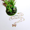 #2 Le Papillon VI Necklace - Tourmaline 18k Gold Tourmaline Butterfly
